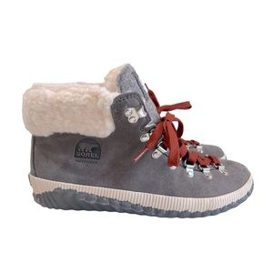 Sorel Waterproof Suede Winter Lace‎ Up Boots Out ‘N About Plus Conquest